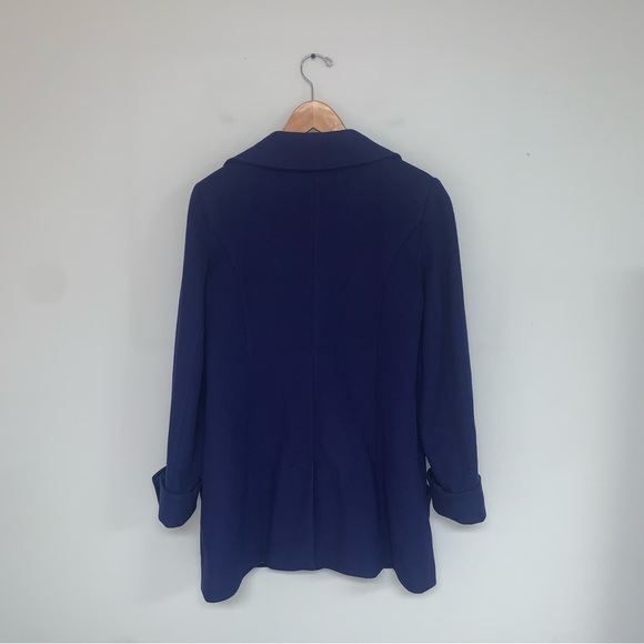 Pendleton Vintage Wool Coat Single-Breasted Button Outerwear Blue Size 10 Petite - Picture 6 of 9